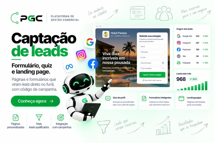 Tela do módulo Captação da PGC